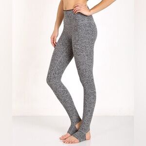 Beyond Yoga Gray Stirrup Leggings